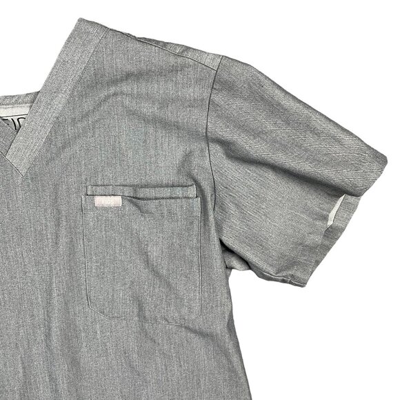 Figs Mens Scrub Top M Leon Stretchy Pockets Medical FIONx Uniform Nurse Doctor - Picture 4 of 13